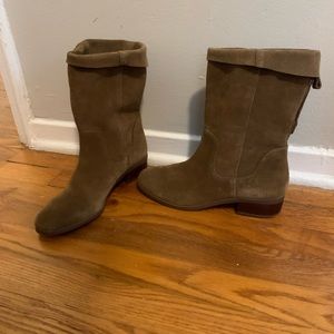 Suede/leather boots, size 8